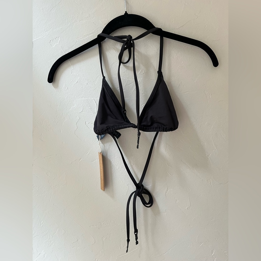 SKIMS SWIM TRIANGLE BIKINI TOP ONYX XS S L XL - Picture 2 of 6